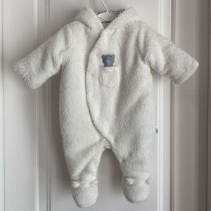 Baby Bunting/Pram Hooded and Footed Cute Bear Ears 3-6 months unisex